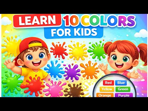 Learn 10 Colors for Kids 🌈 | Fun & Colorful 3D Learning Video | ESkids