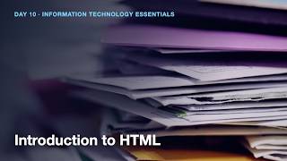 Introduction to HTML
