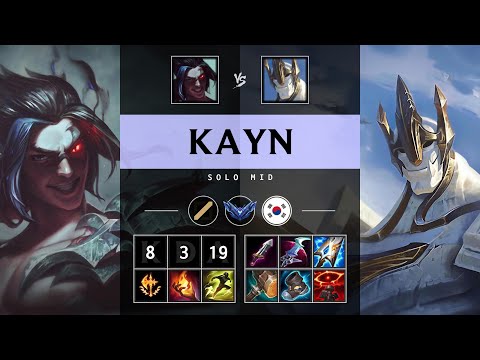 Kayn Mid vs Galio - KR Diamond Patch 25.06