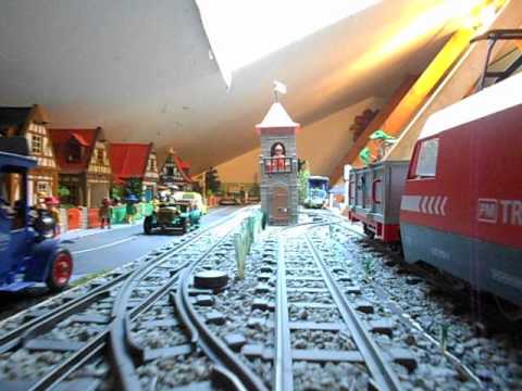 Indoor RC Playmobil Eisenbahnanlage