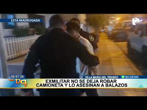 Exmilitar es asesinado a balazos tras resistirse al robo de su camioneta en VMT