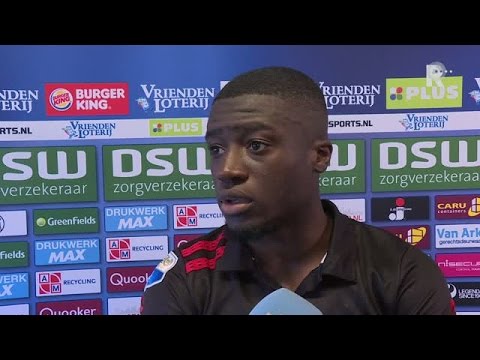 Leeroy Owusu na afloop van Excelsior - Roda JC