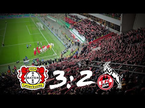 Leverkusen - Köln 3:2 DFB Pokal Stimmung Ultras Köln Auswärtsblock