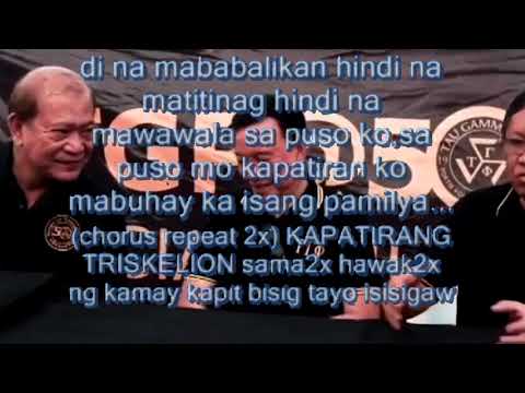 Kapatirang Triskelion || Lyrics || My Favorite Triskelion Song || Taugamma Phi || Taugamma Sigma