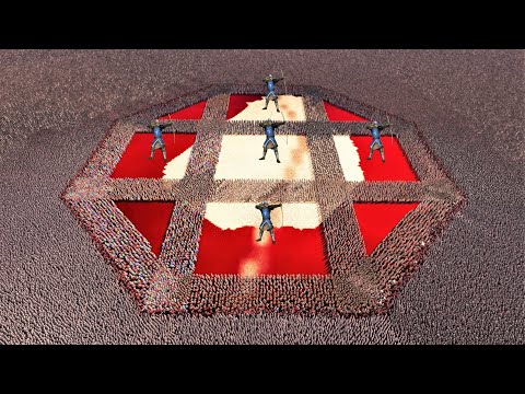 Can Super Archer & Spartan Army SHIELD WALL Survive 1,000,000 Orc Warriors - UEBS 2