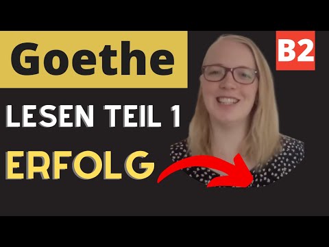 Goethe Zertifikat B2 Lesen Teil 1