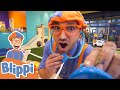 Blippi Visits Whiz Kids Indoor Playground Learn About Professions Educational Videos For Kids