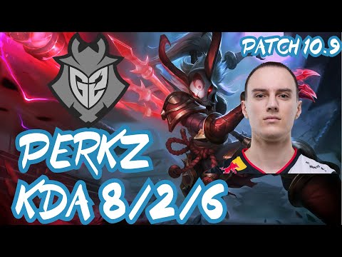G2 Perkz KALISTA vs KAI'SA ADC - EUW CHALLENGER - PATCH 10.9