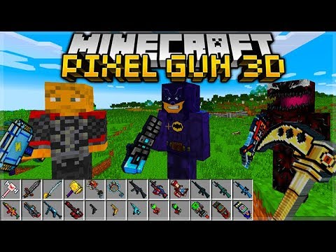 Insane Minecraft Pixel Gun 3D Mod: Creepy Characters & Weapons!