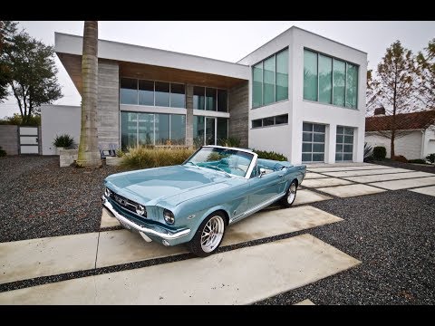 Production Car Review - Tahoe Turquoise Metallic Revology 1966  Mustang GT Convertible
