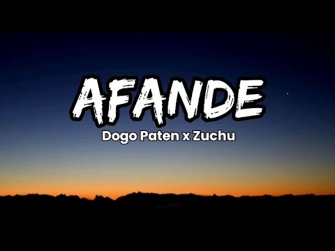 Dogo Paten feat Zuchu - Afande Official Music Remix Lyrics.