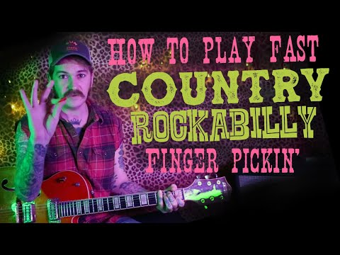 Country Rockabilly Picking Guitar Lesson - X Ray Cat Trio