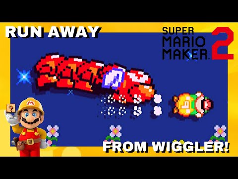 Super Mario Maker 2 🔨 Run Away From Wiggler!