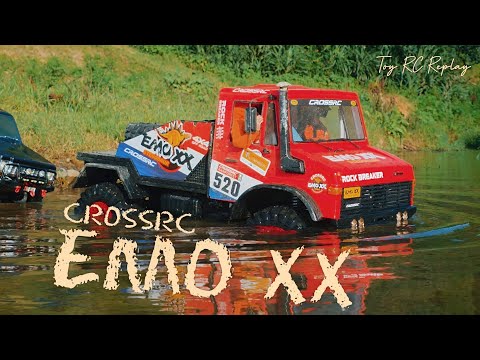 Toy RC Replay - CROSSRC EMO XX 大恐龍攀岩車(1/6 4X4 全地形遙控車) 林口水牛坑泡澡 unimog RC