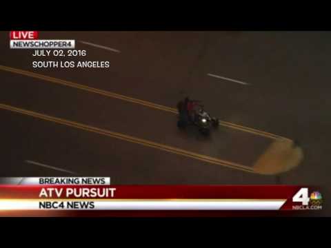 CHP Pursuit: 'Quad Racer Thugs' - Pursuit Through S. Los Angeles - 07/02/16