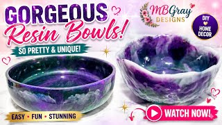 I Can't Believe These Resin Bowls Turned Out This Beautiful! 😍