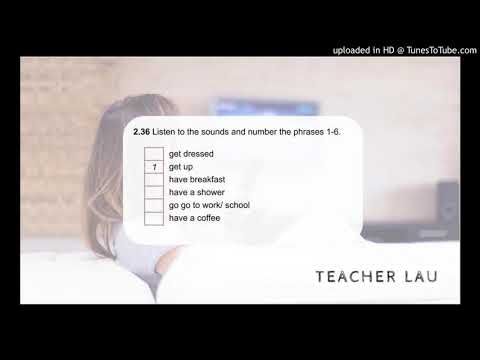 4B 2.36 Vocabulary: everyday activities