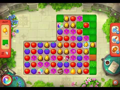 GardenScapes Level 2637 no boosters (16 moves)