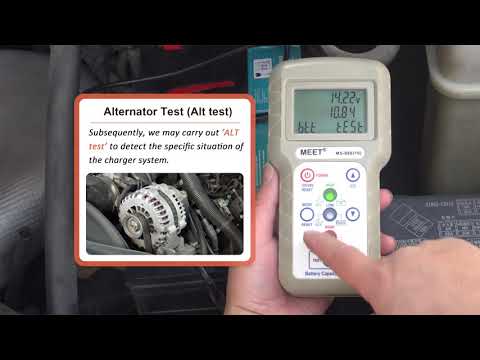 MEET - Battery capacity tester MS-886(10) - tests 12V / 24V car battery