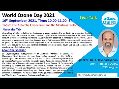 World Ozone Day 2021: The Antarctic Ozone hole and the Montreal Protocol