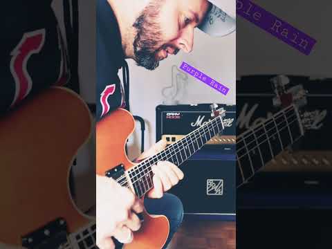 Soloing over the amazing Purple Rain (Prince) #shorts #guitar #purplerain
