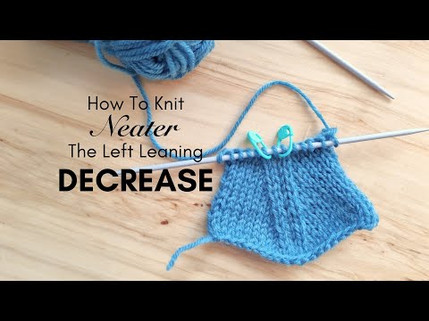 Knit Neater Left Leaning Decrease Knitting Tutorial Knitting Howto Diy Decrease Knit