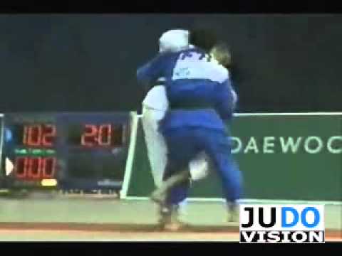 JUDO 1995 European Championships: Yacine Douma (FRA) - Amit Lang (ISR) [LEGENDARY IPPON!]