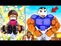 CHOP Trying To Become STRONGEST MAN! | Roblox EASY MUSCLE CLICKER | shinchan roblox franklin pinchan