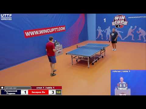 Гулевский Родион 1-3 Захаров Ян   Турнир Восток 4 WINCUP 13.07.21 Прямая трансляция Зал1