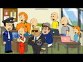 Caillou Completes 100 Homework In One Day Ungrounded Miss Martin Gets Arrested