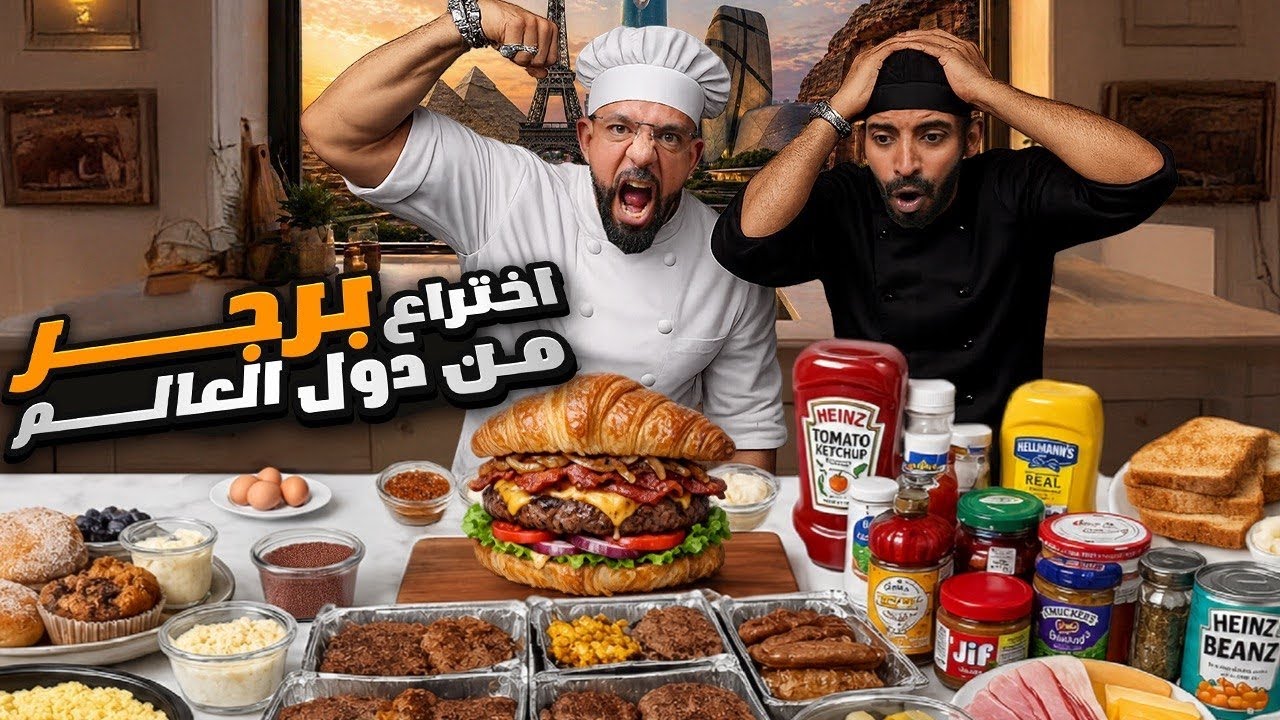 🍔 تحدي نكهات البرجر حول العالم