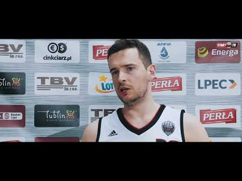 Igor Wadowski i Uroš Mirković po meczu TBV Start Lublin - AZS Koszalin | 18.04.2018
