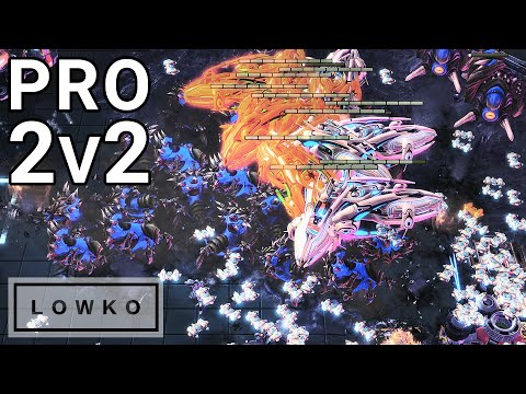 StarCraft 2: PRO GAMERS PLAY 2v2 - Scarlett & Astrea vs Dark & ByuN!