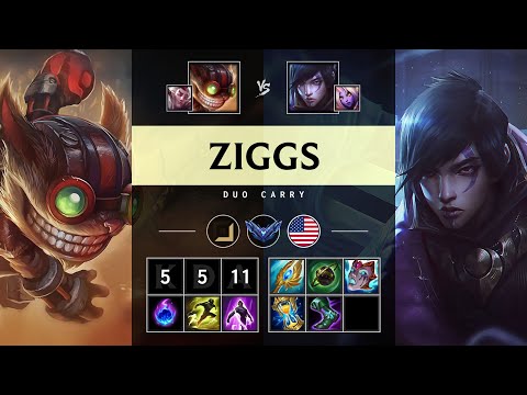 Ziggs Carry vs Aphelios - NA Diamond Patch 25.11