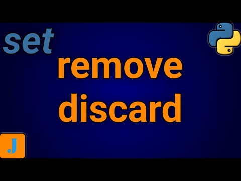Python Set Remove Vs Discard