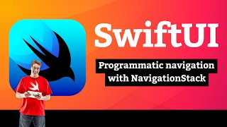 Download the video "Programmatic navigation with NavigationStack – Navigation SwiftUI Tutorial 3/9"