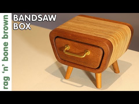 Bandsaw Box - Mid Century Modern Keepsake Box
