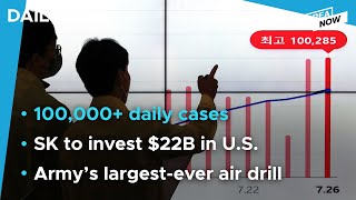 Download lagu Daily COVID-19 cases rebound to over 100,000 / Biden welcomes SK Group plans to invest $22B in U.S. mp3
