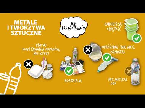 tworzywa sztuczne i  metale - segregacja