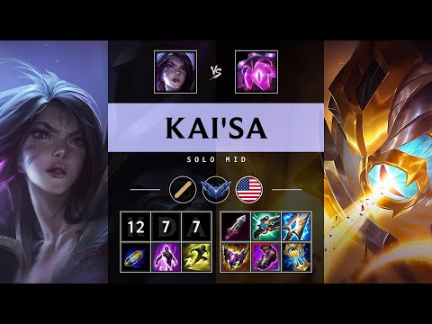 Kai'Sa Mid vs Vel'Koz - NA Diamond Patch 25.18