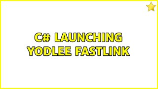 C# Launching Yodlee FastLink