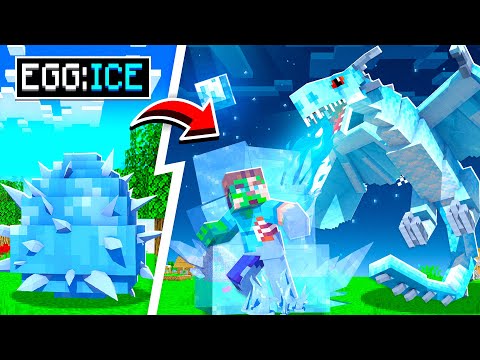 Hatching ICE DRAGON EGG in MINECRAFT!