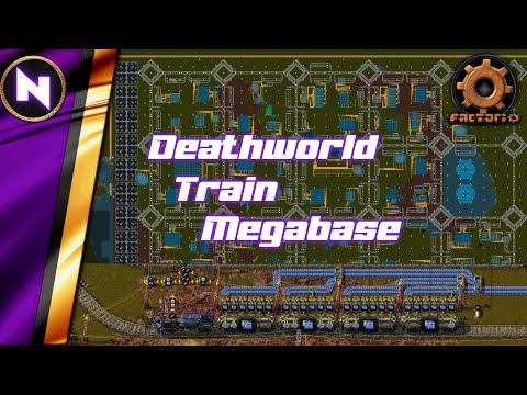 Advanced VANILLA TRAIN SYSTEM by Ruspartisan on Deathworld Megabase | Factorio 1.1 Base Tour