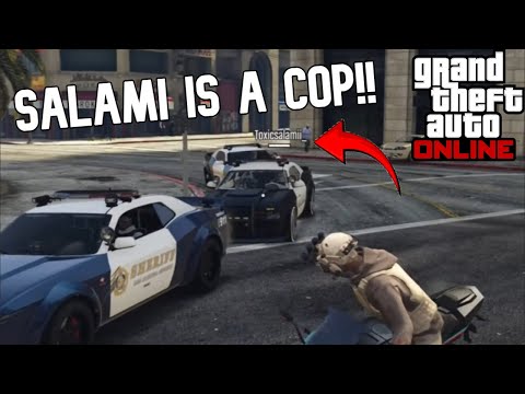 Salami Becomes A COP IN GTA!!! (500K Subscriber Special)
