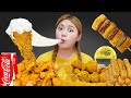 Fried Chicken Spicy Sauce Mukbang By HIU 하이유