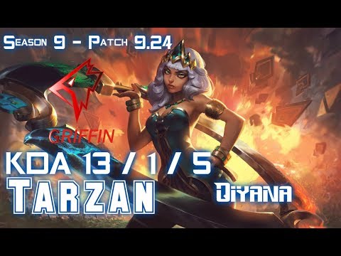 GRF Tarzan QIYANA vs Gen Clid ZAC Jungle - Patch 9.24 KR Ranked