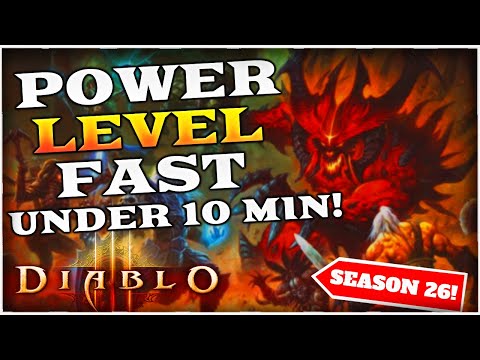 Diablo 3 Season 26 Solo Power Leveling Guide 1-70 under 10 Minutes!!! (FAST)