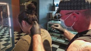 Piercing Session at Multnomah Body Piercing