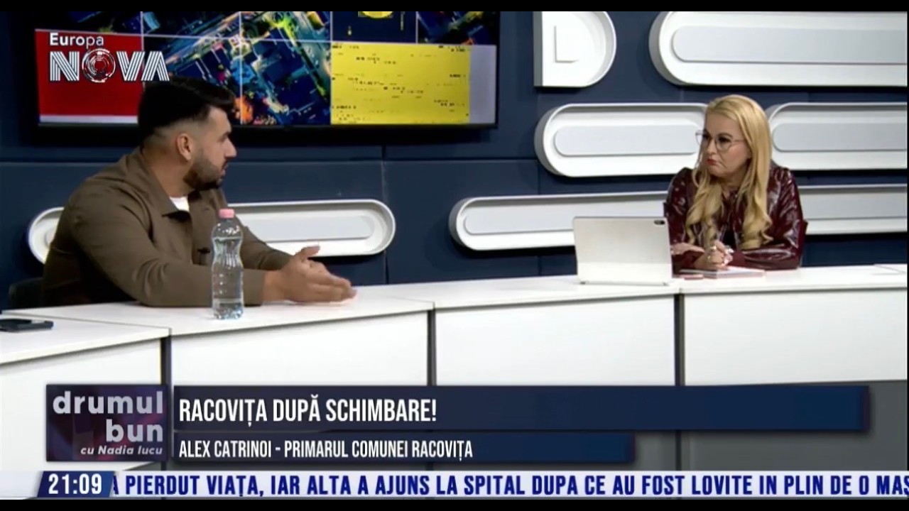 VIDEO (integral) emisiune Drumul Bun cu NADIA IUCU. Invitat: Alex Catrinoiu -primarul comunei Racovita