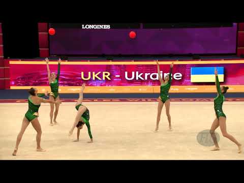 Ukraine (UKR) - 2019 Rhythmic Worlds, Baku (AZE) - Qualifications 5 Balls